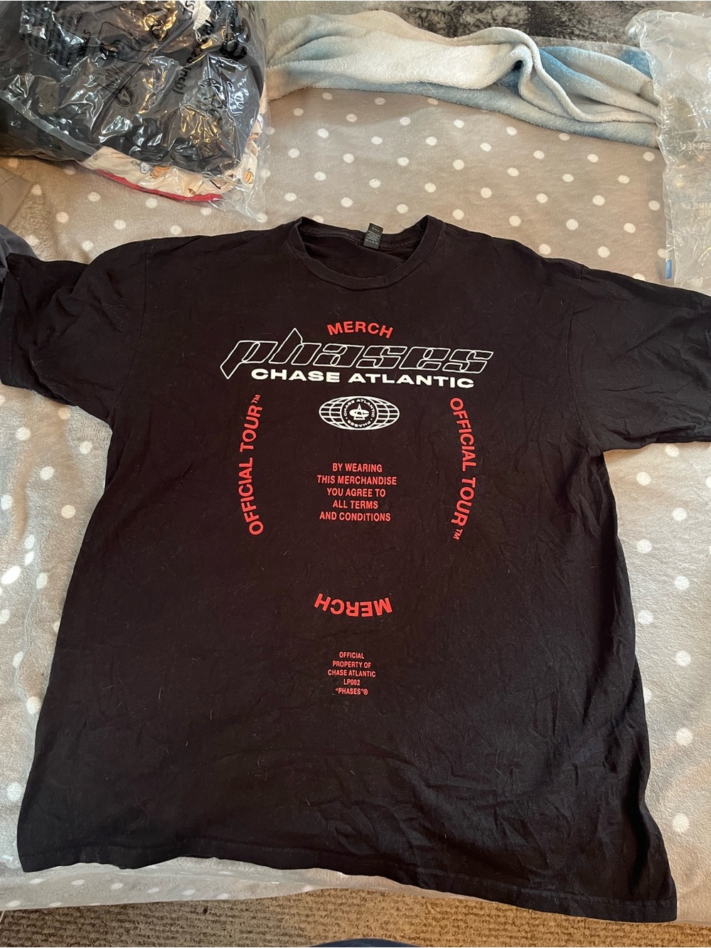 'Phases' Black & Red Tour T‑Shirt